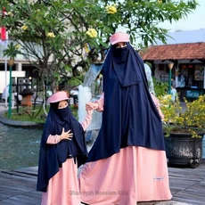 Baju Gamis Ibu Dan Anak Niqab Grosir