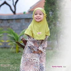 Baju Gamis Anak Bercadar Shahia Hijab 5 Tahun