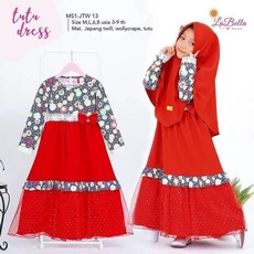 Gamis Anak Jersey Premium Pakaian Muslim Anak Perempuan Abaya Terbaru 2023