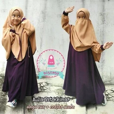 Gamis Anak Perempuan Karakter Ngaji Grosir