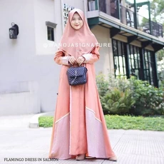 Baju Anak Gamis Niqab Anak Tanggung