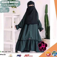 Baju Gamis Anak Perempuan Vega Flower Red Ngaji Gratis Ongkir