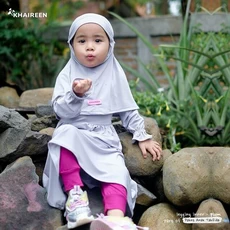 Gamis Anak Ungu KCK Clothing 11 Tahun