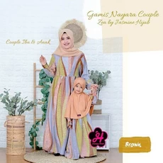 Gamis Sateen Anak Syari 11 Tahun