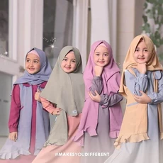 Gamis Syari I Anak Niqab 11 Tahun