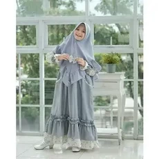 Gamis Anak Perempuan Kaos Murah 8 Tahun