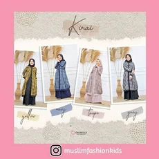 Gamis Anak Syari Asdf SetCel 6 Tahun