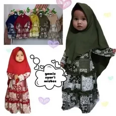 Gamis Syari Anak Perempuan Niqab 9 Tahun