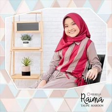 Gamis Anak Perempuan Bahan Katun Modern 12 Tahun