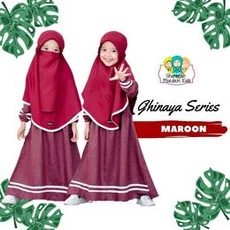 Gamis Anak Kombinasi Niqab 7 Tahun