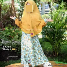 Gamis Anak Satin Velvet Murah Promo