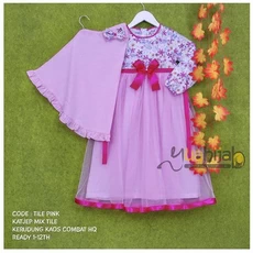 Gamis Pakaian Muslim Anak Perempuan Ngaji Grosir