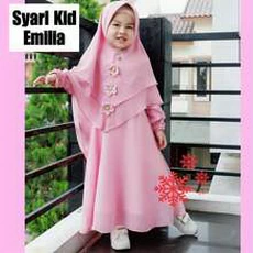 Baju Gamis Anak Polos Seragam Tanggung