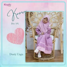 Gamis Anak Jersey Premium Pakaian Muslim Anak Perempuan SD 5 Tahun