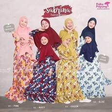 Gamis Anak Perempuan Bahan Katun Polos Remaja