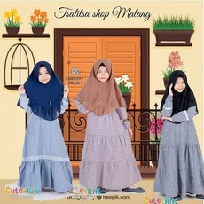 Gamis Anak Delisha Syari Reseller
