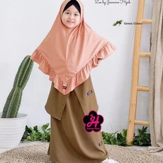 Set Gamis Syari Anak Cadar Tanggung