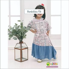 Gamis Katun Toyobo Anak Lebaran 6 Tahun