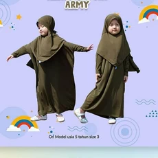 Gamis Anak Jersey Ori Abaya 9 Tahun