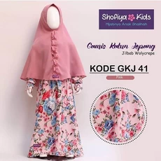 Gamis Anak Anak Perempuan Niqab 10 Tahun