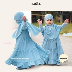 Gamis Anak Cewek Pakaian Muslim Anak Perempuan Cadar 10 Tahun