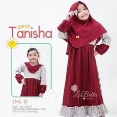 Gamis Anak Itycrepe Polos 12 Tahun