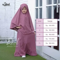 Gamis Kaos Anak Abaya 10 Tahun