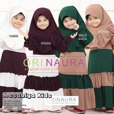 Gamis Anak Kain Kaos SetCel 11 Tahun