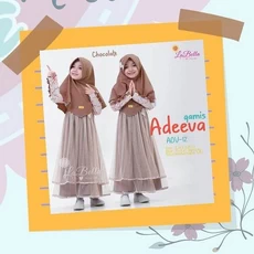 Gamis Couple Ibu Dan Anak Niqab Anak Tanggung