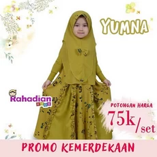 Gamis Syari Anak Perempuan Saudi Dropship