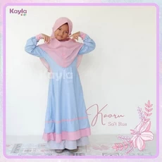 Gamis Hijaber Anak Polos 5 Tahun