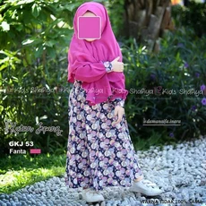 Gamis Syari Anak Balita Niqab 6 Tahun