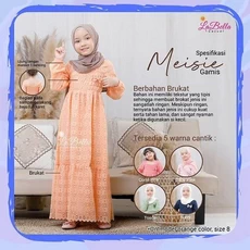 Gamis Anak Ori Naura Terbaru Dress Muslim SMP Dropship