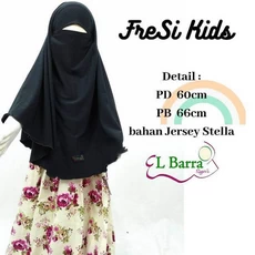 Gamis Anak Polos Dress Muslim Ngaji 7 Tahun