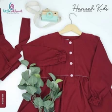 Gamis Syari Polos Anak TPA Anak Tanggung