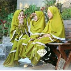 Gamis Anak Ceruty Renda Susun TPA Gratis Ongkir