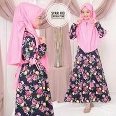 Gamis Anak Jersey One Set Reseller