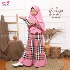 Gamis Jersy Anak Perempuan Cadar Tanggung