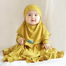 Gamis Abu Anak Cadar 9 Tahun