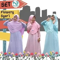 Gamis Anak Ity Crepe Muslim Seragam 5 Tahun