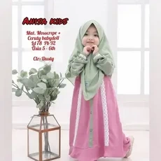 Gamis Anak Syari Polos Polos Grosir