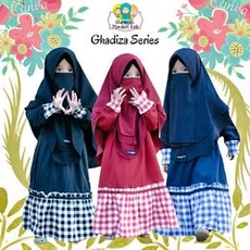 Gamis Anak Warna Navy SD 5 Tahun