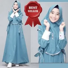 Gamis Jeans Anak Polos 13 Tahun