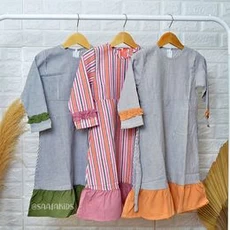 Jual Baju Muslim Anak Perempuan Lucu One Set 8 Tahun