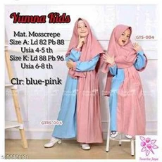 Gamis Kaos Anak Perempuan SetCel Grosir