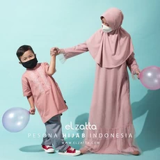 Baju Gamis Anak Perempuan Warna Hitam branded 10 Tahun