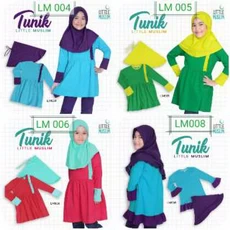 Baju Muslim Cadar Anak TPA 7 Tahun