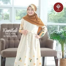 Gamis Katun Anak Perempuan branded 7 Tahun