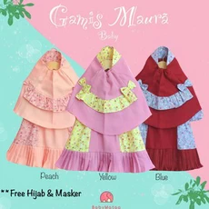 Baju Gamis Putih Anak Niqab Gratis Ongkir