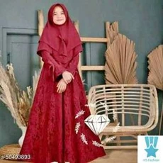 Gamis Katun Anak Perempuan Niqab Grosir